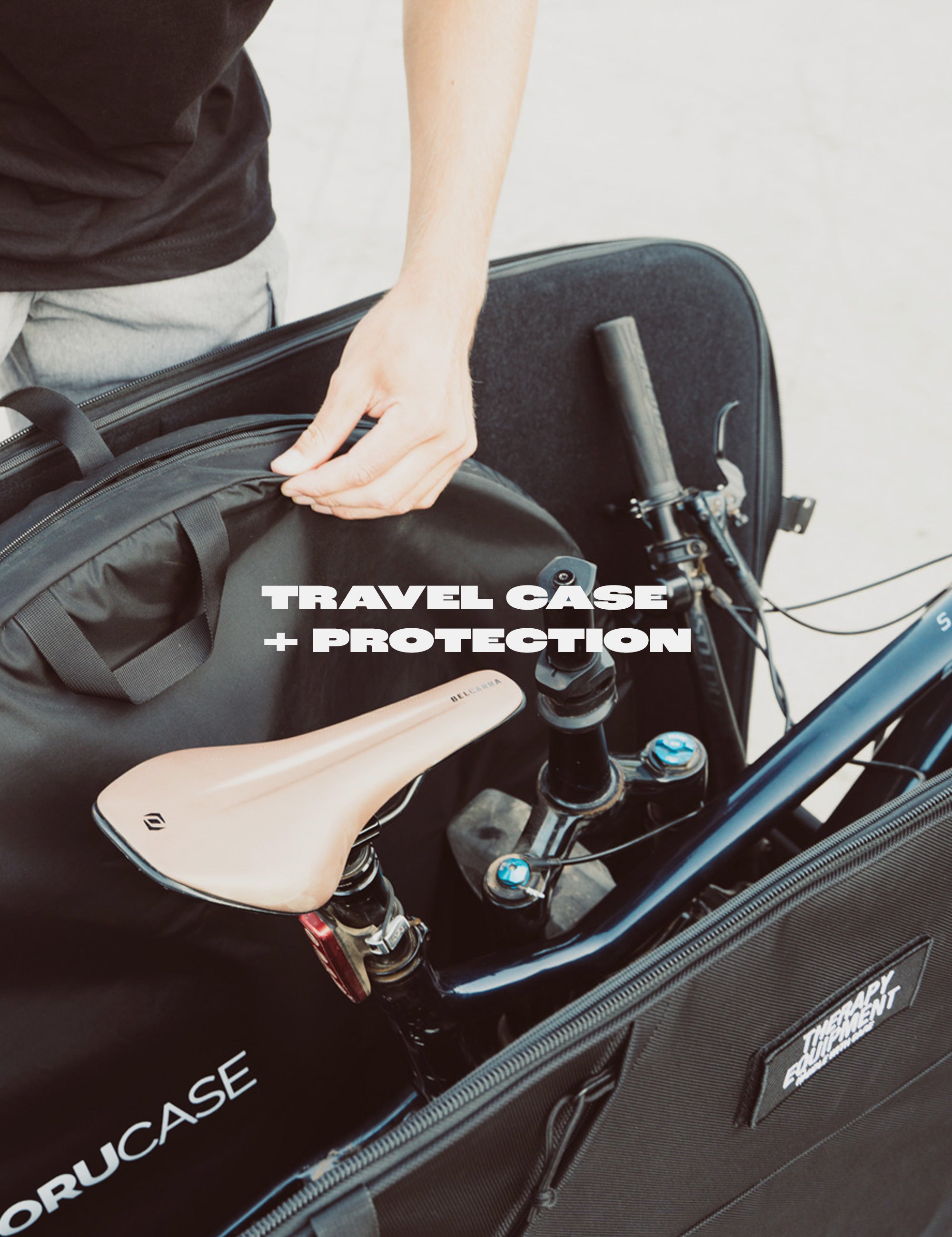 B2 Bike Travel Case + Frame Protection Kit Bundle - Orucase