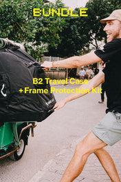 B2 Bike Travel Case + Frame Protection Kit Bundle